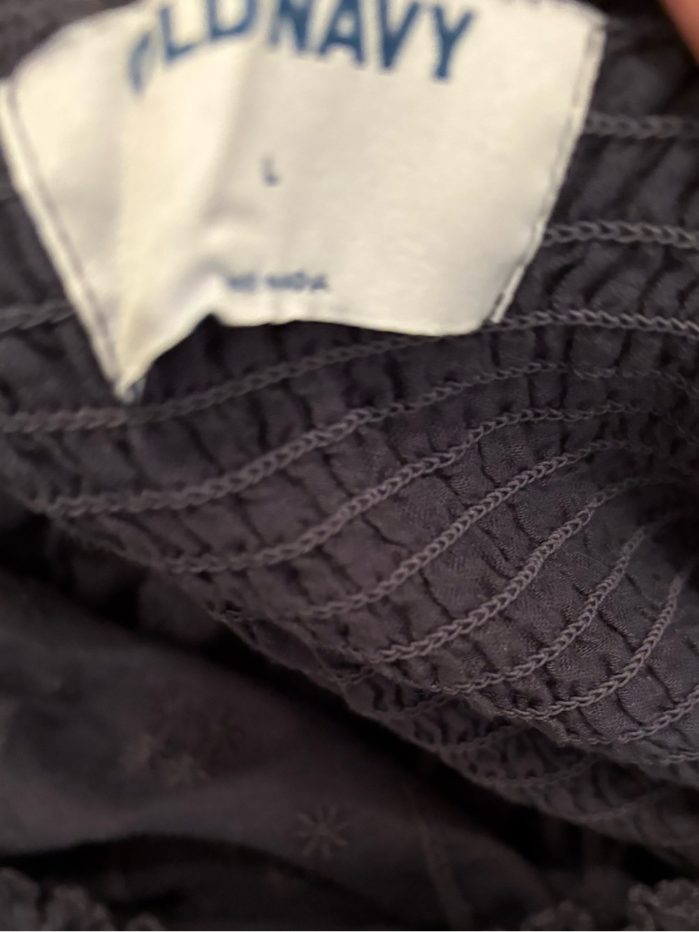 Old Navy babydoll Square Neck Puff Sleeve Top L - Picture 6 of 7